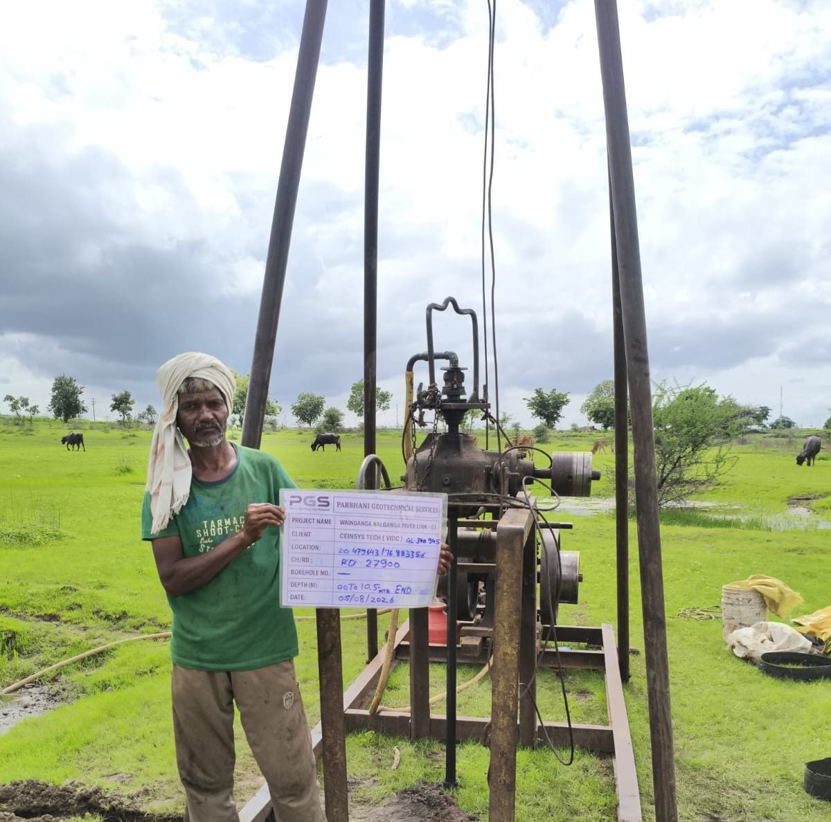 Wainganga Nalganga River Link Project drilling site